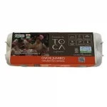 Ovos Vermelho Caipira Fazenda da Toca Orgnica Jumbo 10 Unidades