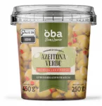 Azeitona Verde Recheada Com Pimento Oba Bem Querer 250g