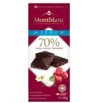 Chocolate 70% Cacau com Cranberry Zero Acar Montblanc 80g