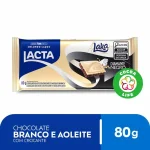 Chocolate Branco e Ao Leite Diamante Negro Laka Lacta 80g