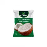 Coco ralado mido e Adoado em flocos Copra 100g