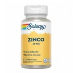 Suplemento Alimentar Zinco 25mg Solaray com 60 Comprimidos