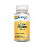 Suplemento Alimentar cido Flico 400mcg Solaray 180 Comprimidos