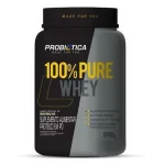 Suplemento em P 100% Pure Whey Protenas100% Pure Whey Sabor Baunilha Probitica 900g
