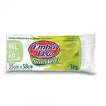 Saco de Lixo 15l Embalixo 60un
